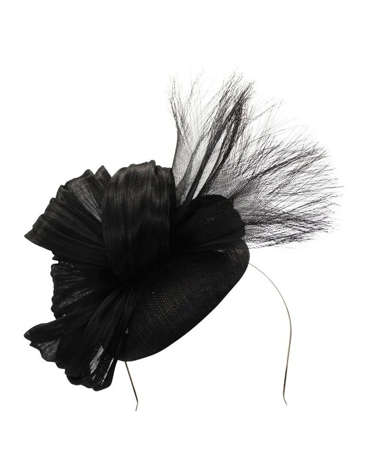 Huda Fascinator in Black