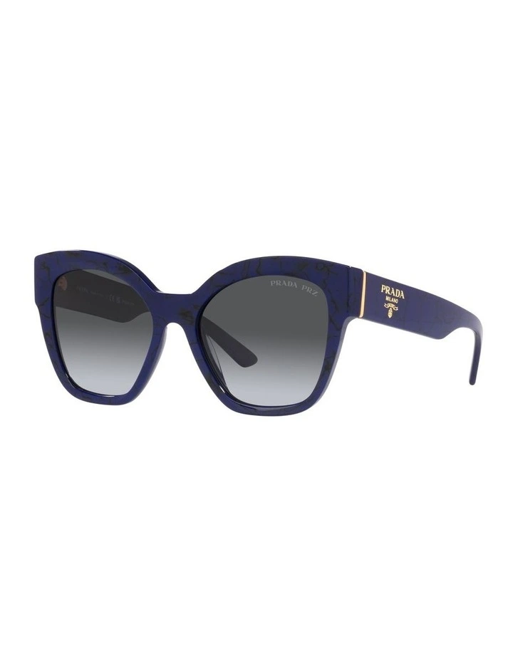 0PR 17ZS Polarised Sunglasses in Baltic Marble