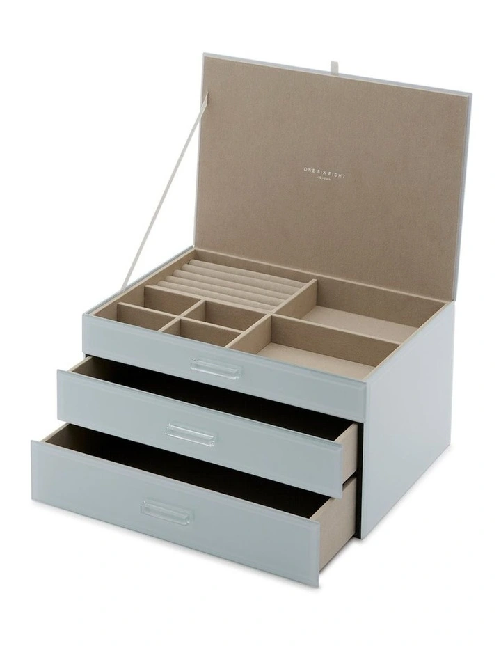 Gabriella Duck Egg Blue XL Jewellery Box