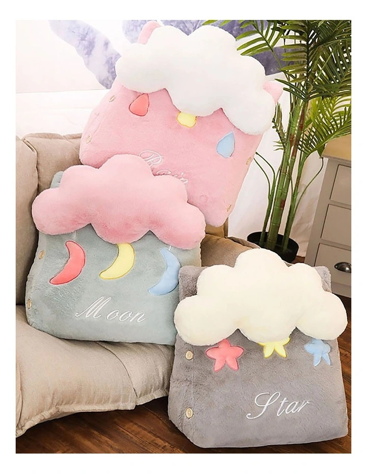 Cute Rain Cloud Cushion in Pink
