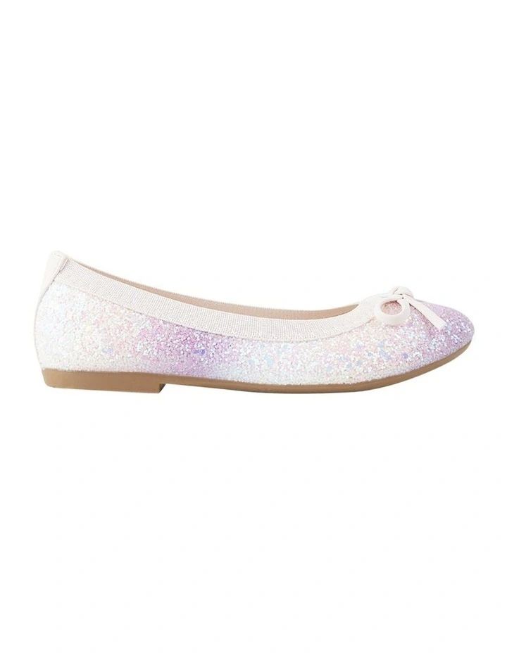 Cherry Glitter Ballet Shoes in Pink/Lilac