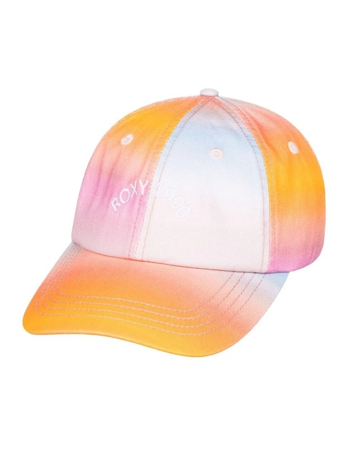 Toadstool Printed Baseball Cap in Pink Sunbean