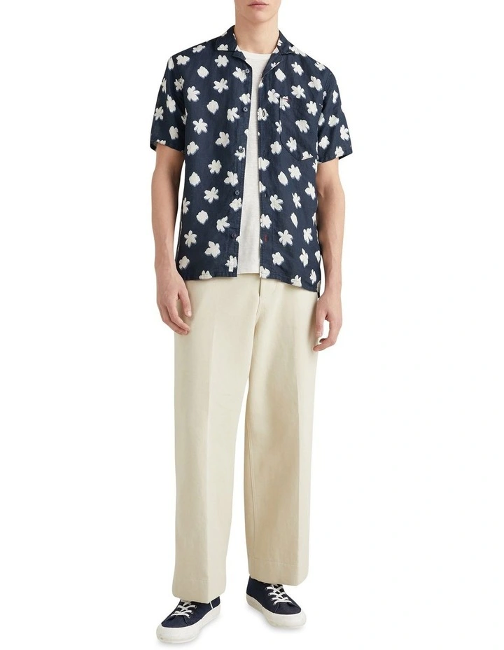 Mono Flower Short Sleeve Shirt in Desert Sky/Weathered