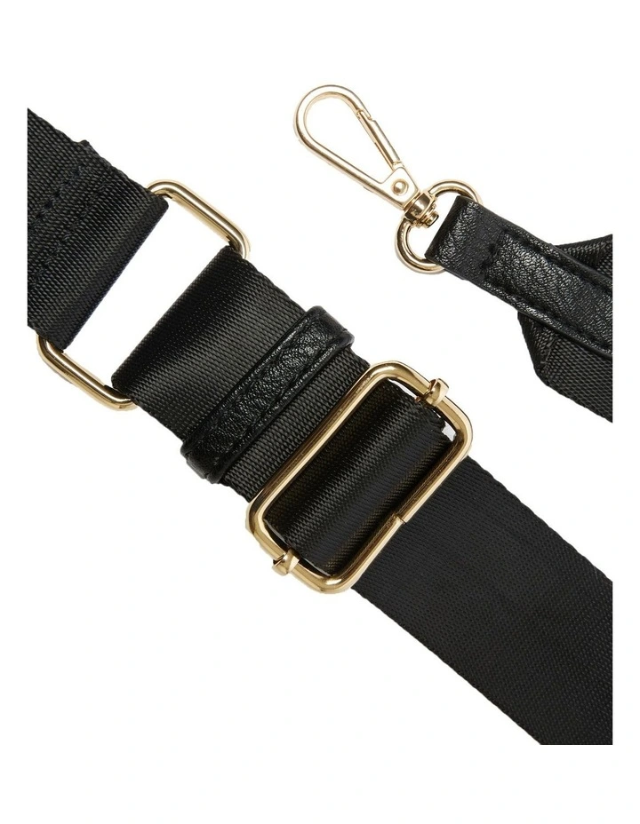 H-Strap Bag Straps in Black/Gold