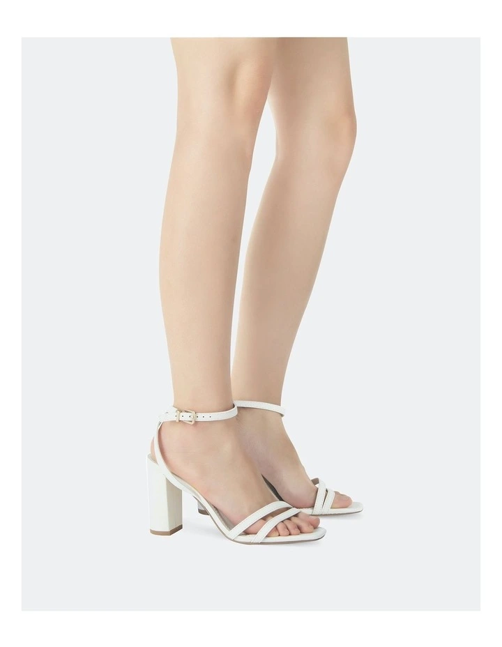 Lindsay Heels in White