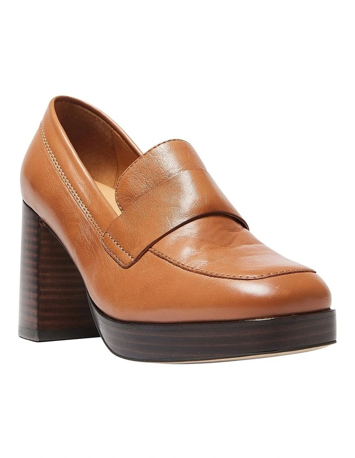 Hume Heeled Shoes in Tan Leather