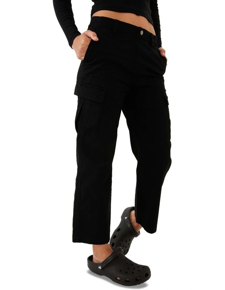Tess Cargo Pant in Black
