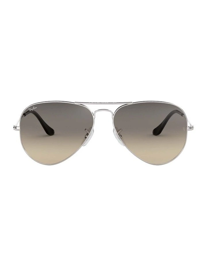 Aviator Gradient Silver RB3025 Sunglasses