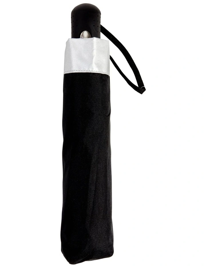 Canopy Auto Open Mini Black Folding Umbrella UPF50