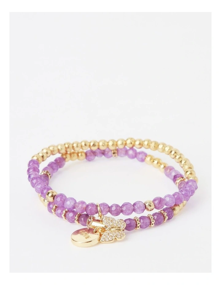 Butterfly Bracelet in Purple