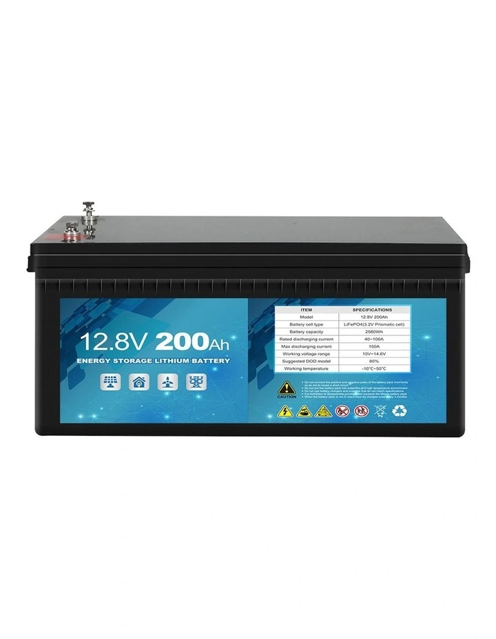 12V Lithium Iron LiFePO4 200AH Deep Cycle 2000 Times Rechargeable Battery