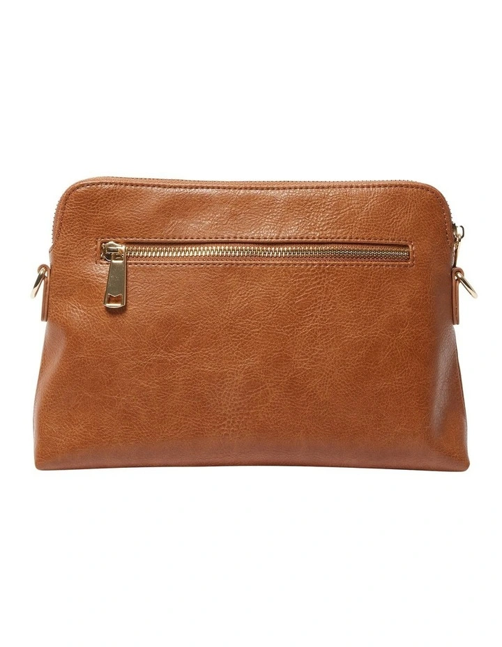 Asha Crossbody Bag in Tan Pebble