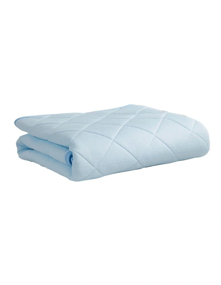 Mattress Protector Cool Topper Set With Pillow Case King in Blue