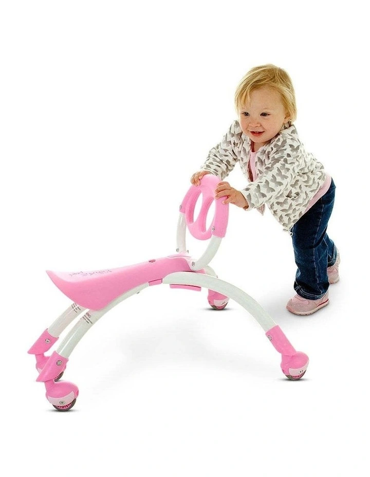 Pewi Ride On Push Toy Kids 3y Walking Buddy in Pink