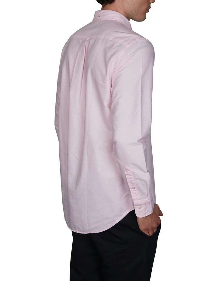 The Oxford Long Sleeve Shirt in Light Pink