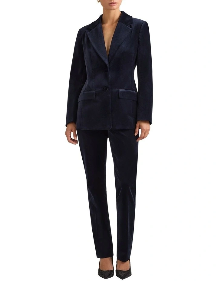 Mayer Velvet Pant in Deep Sea