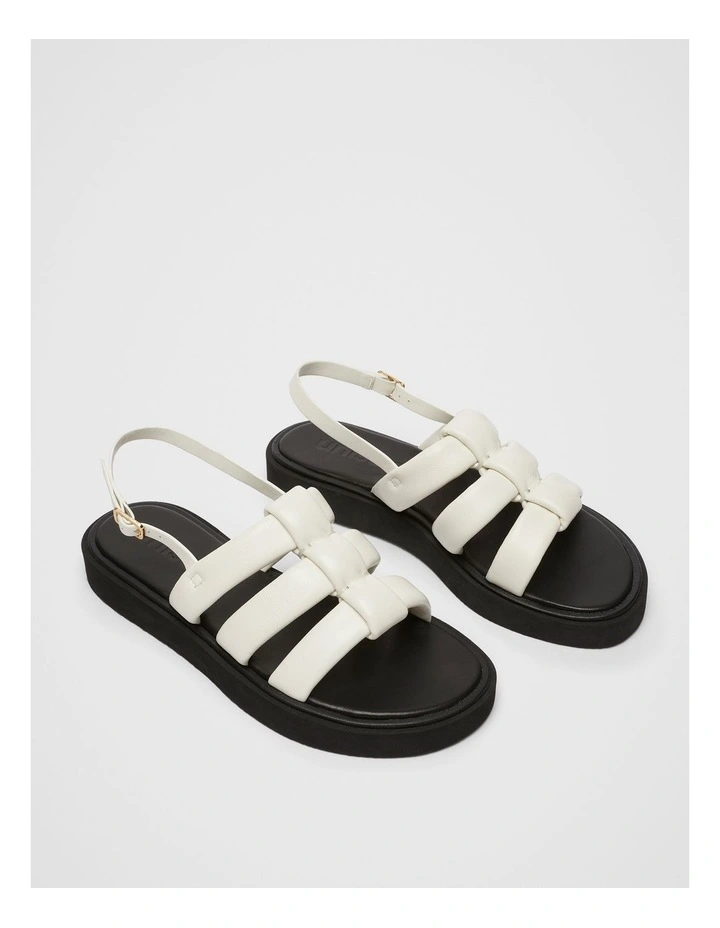Alessa Leather Sandal in White
