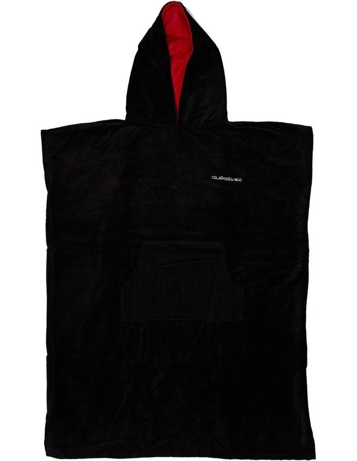 Hooded Beach Towel in Jet Black