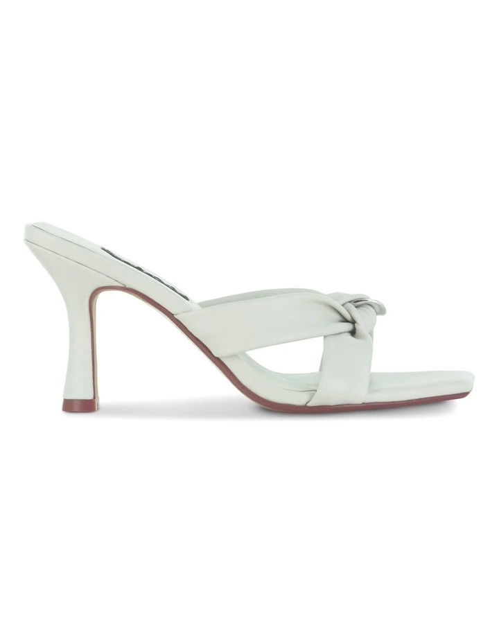Umbra Heeled Mules in White