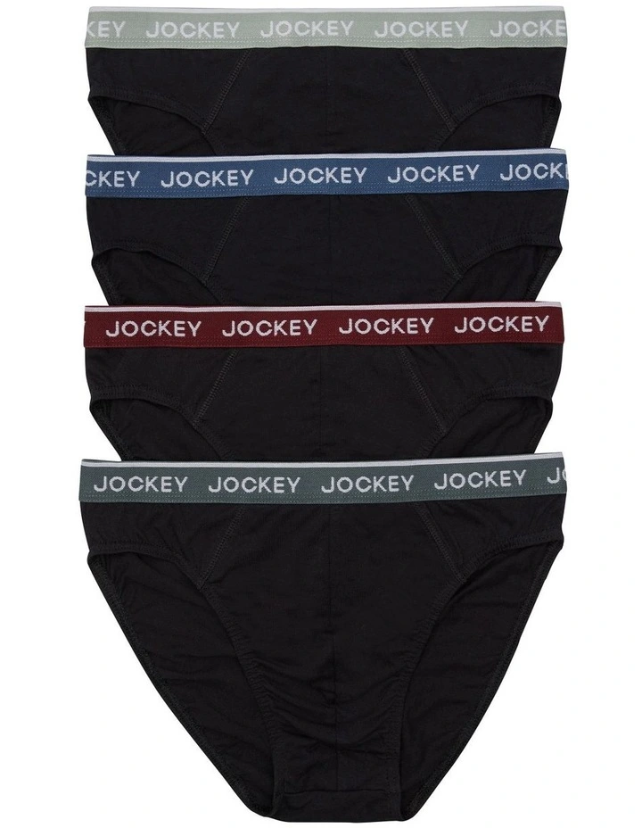 Brief 4 Pack in Black