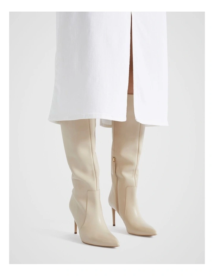 Shae High Leg Boot in Vanilla