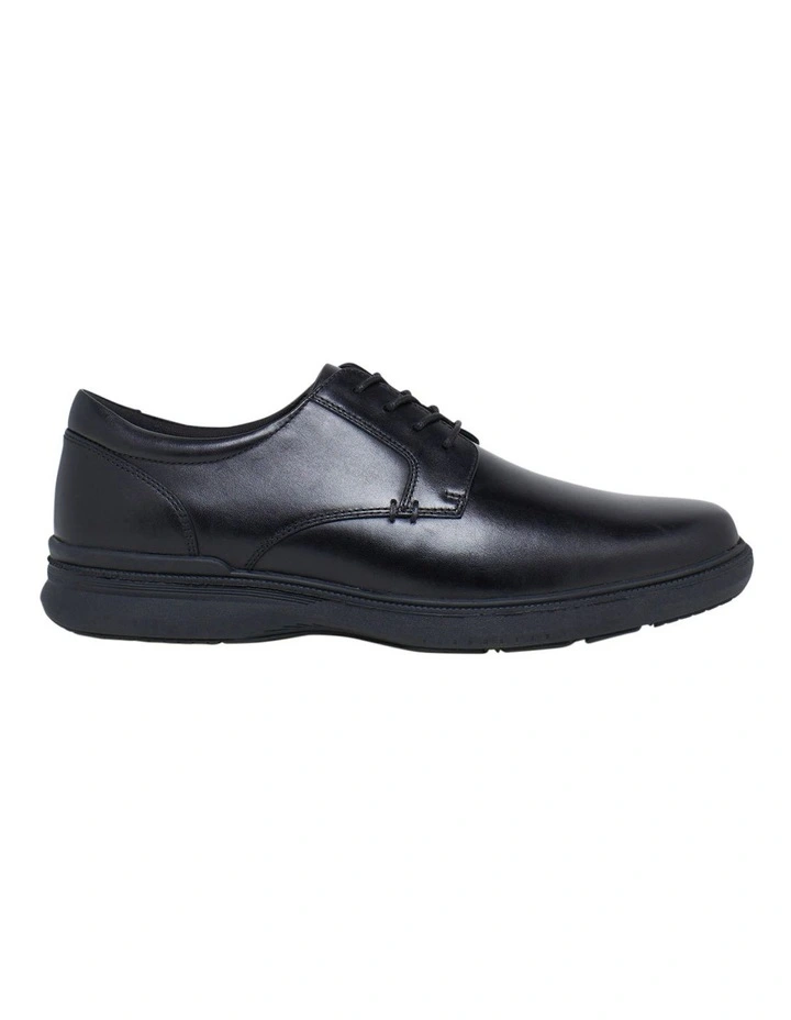 Legend Black Lace Up Shoe in Black