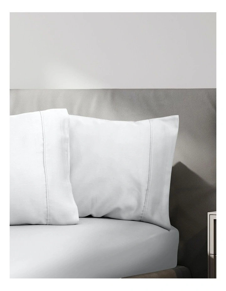 1500TC Cotton Rich 3 Piece Sheet Set in White