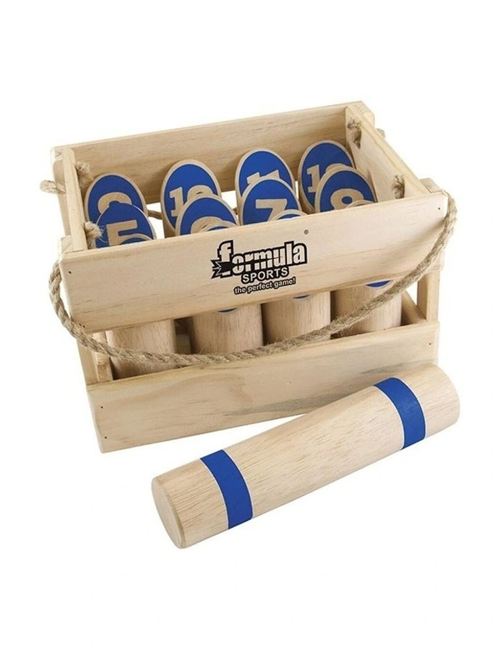 Number Toss Numbered Wooden Pins Throwing Log Toy (6+ Years)