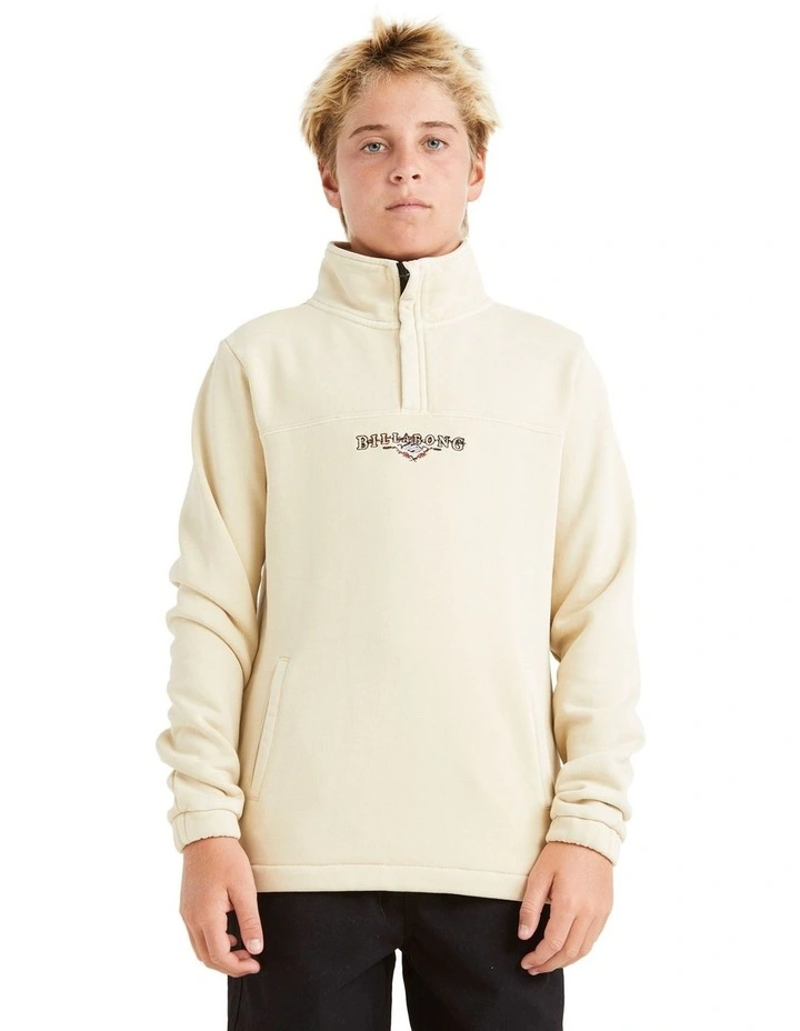 King Prawn Pullover Sweatshirt in Taupe Cream