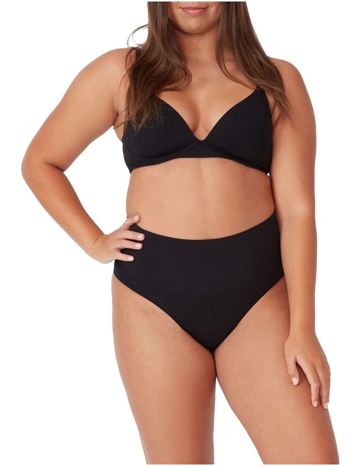 Seamless Smoothies G String 2 Pack in Black