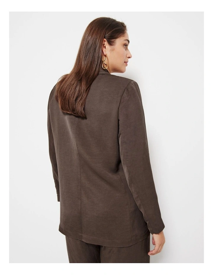 The Soft Casual Blazer in Chocolate