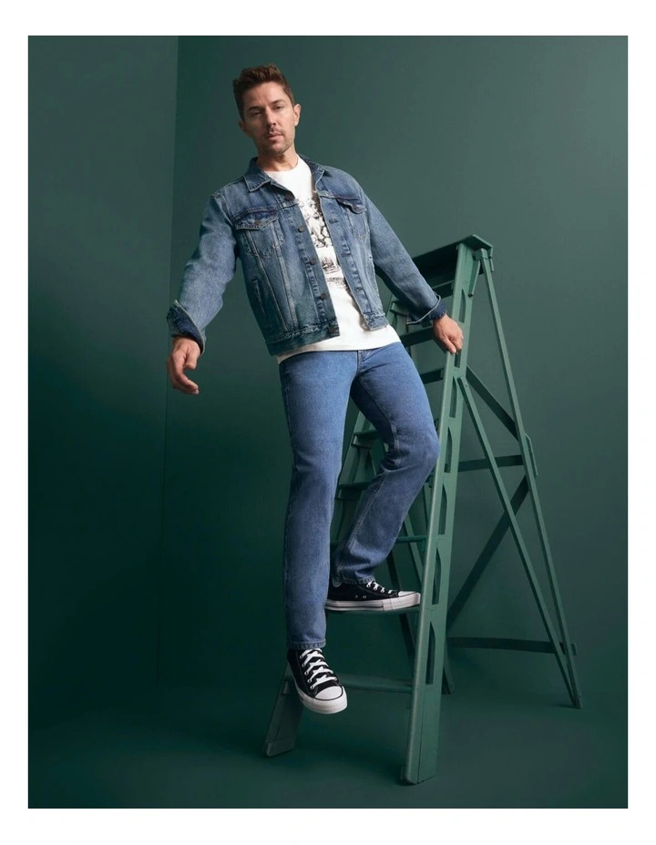 Trucker Jacket in Light Blue