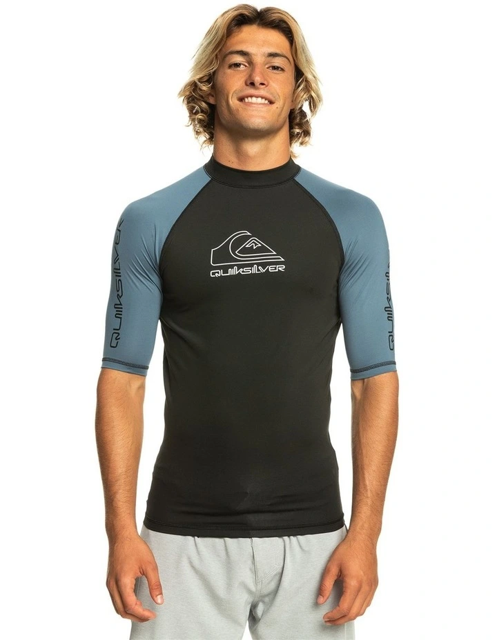 On Tour Short Sleeve Rash Vest in Blue
