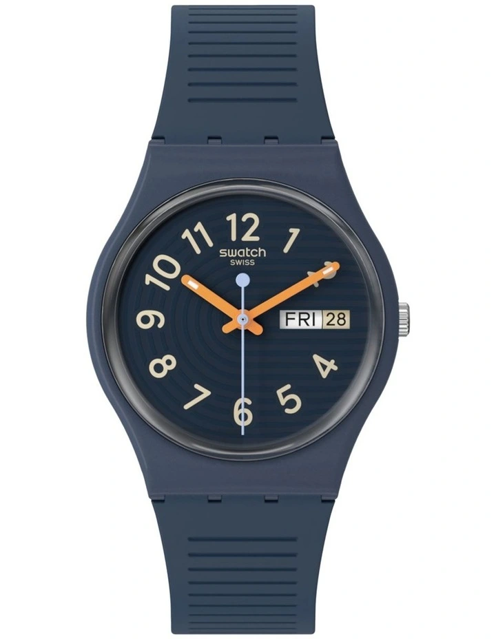 Trendy Lines At Night Watch in Navy