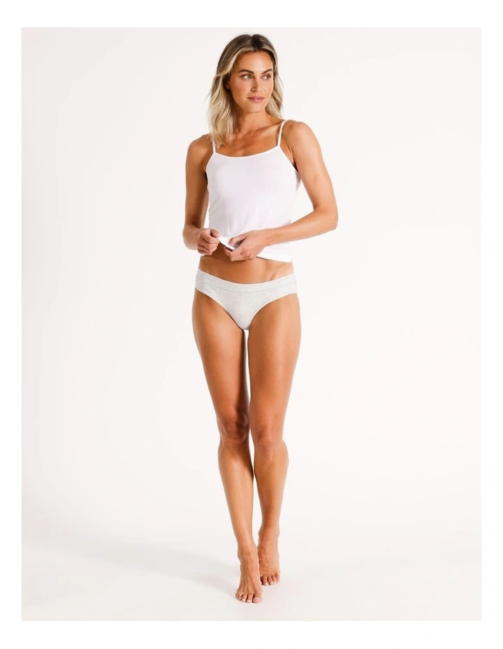 2 Pack Organic Cotton Bikini in Grey