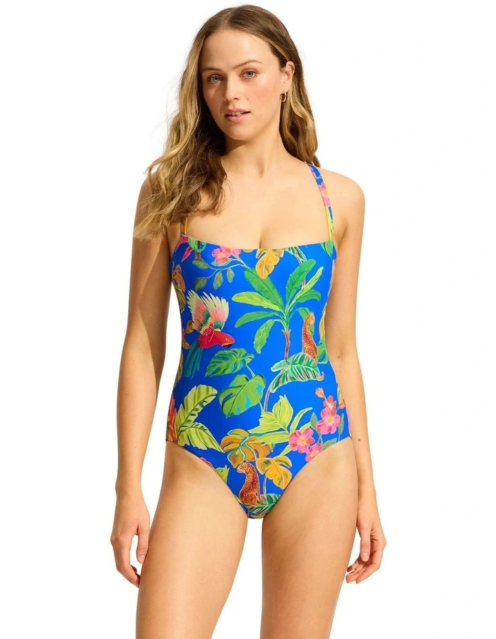 Tropica DD Cup One Piece in Azure