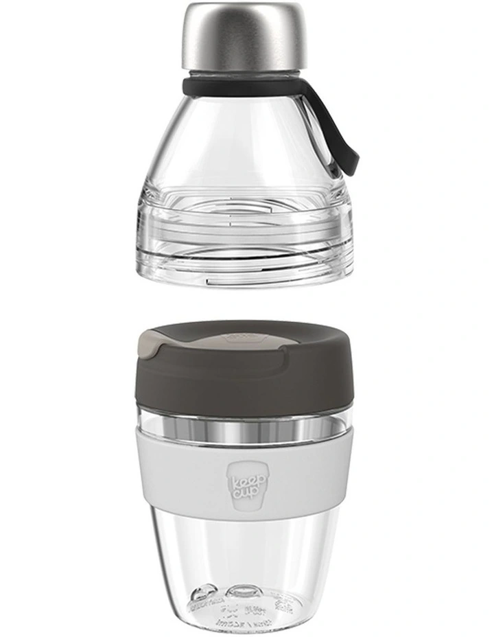 Helix Original Kit, Reusable Plastic Cup-to-Bottle Kit, Qahwa, M 12/18oz