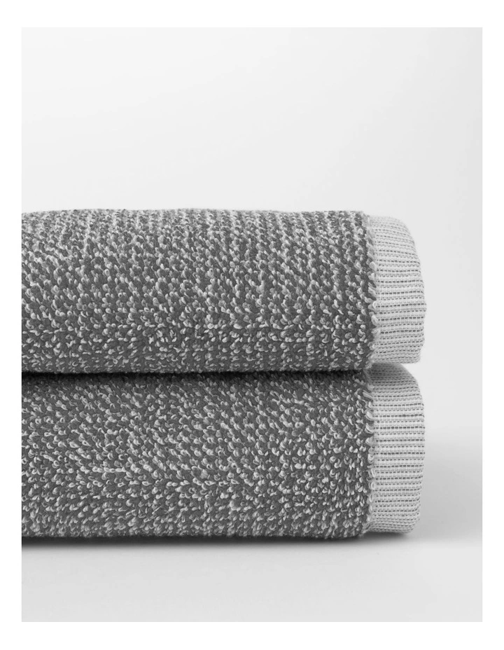 Linen & Cotton Towel Range in Charcoal