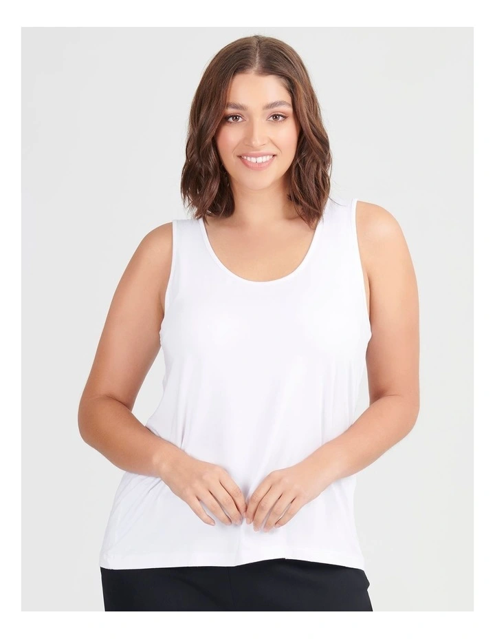 Bamboo Base Cami White