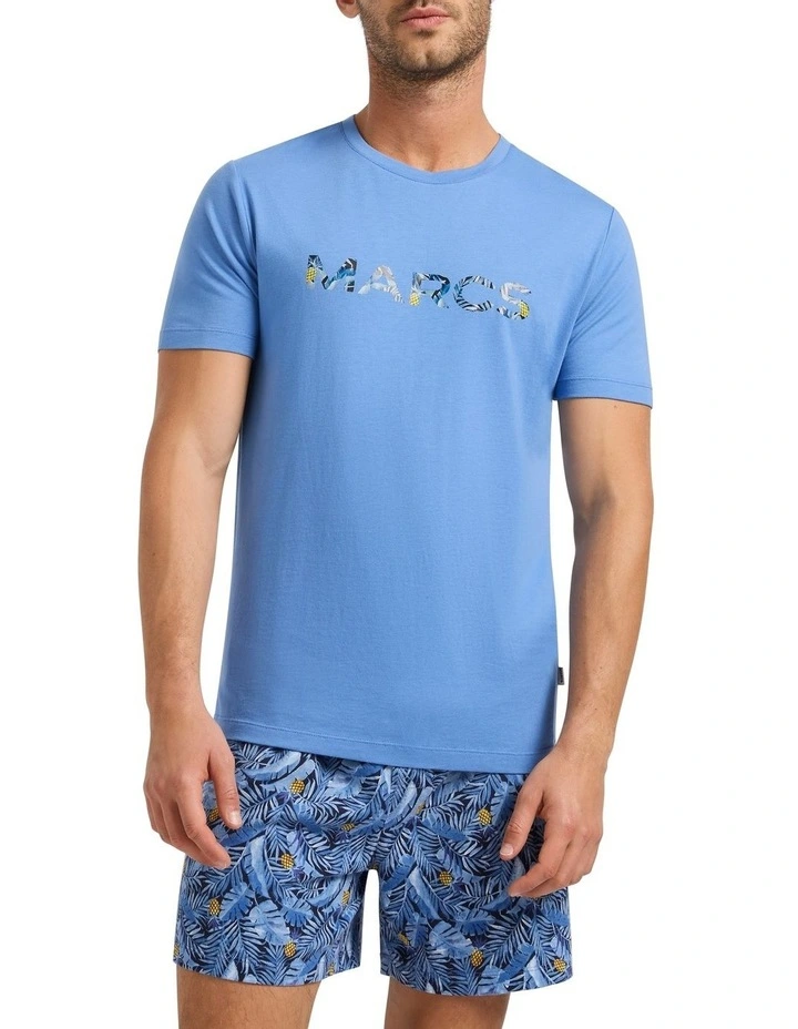 Pine By Me Pyjama Short Set in Blue Multi