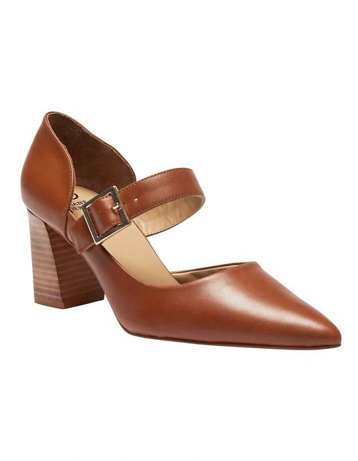 Giselle Cognac Glove Heeled Shoes