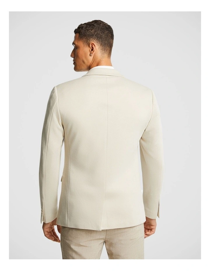 Decaf Knitted Blazer in Latte
