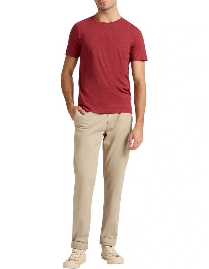 Marle Brando Crew Neck T-shirt in Paprika Marle