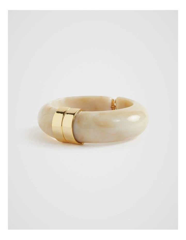 Resin Bangle in Oat