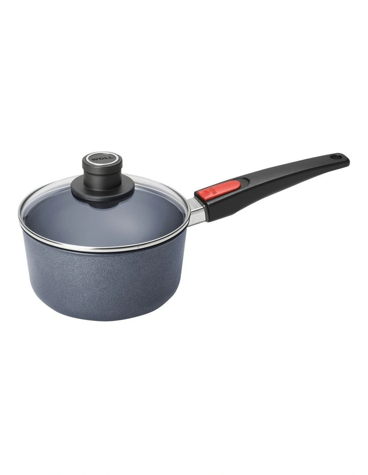 Diamond Lite Saucepan With Lid Gift Boxed 18cm in Black