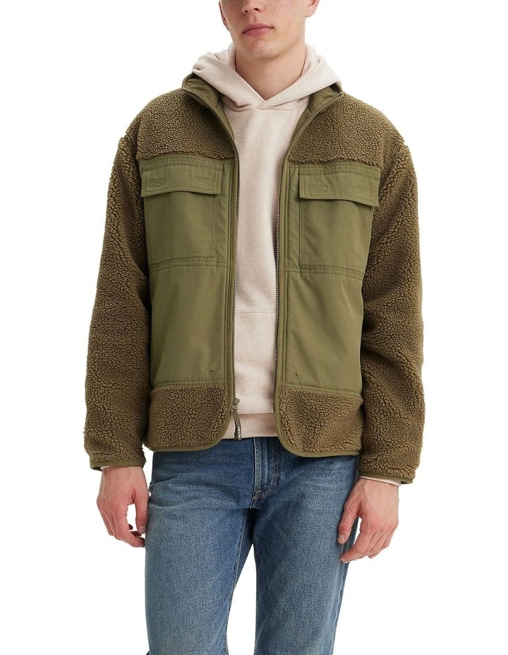 Tamalpais Sherpa Jacket in Burnt Olive