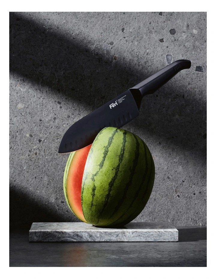 Jet Santoku Knife 17cm in Black