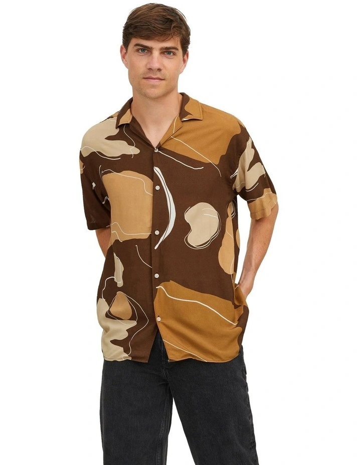 Jeff Moreno Resort Shirt in Brown