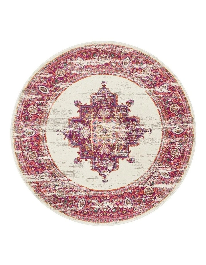 Babylon 211 Pink Round Rug