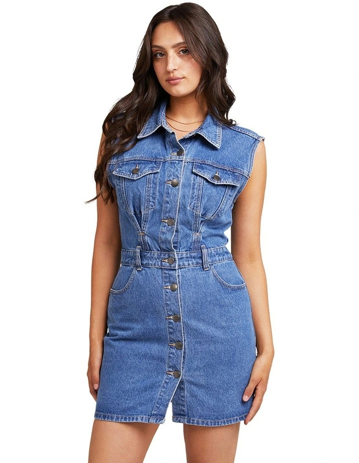 Kennedy Denim Dress in Heritage Blue